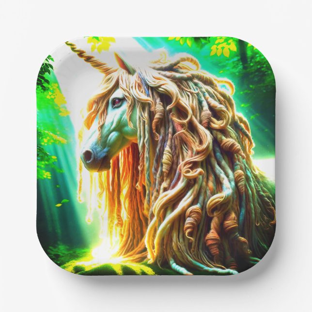 Unicorn Paper Plate (Front)