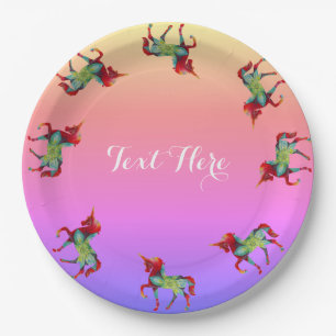 Unicorn Paper Plates