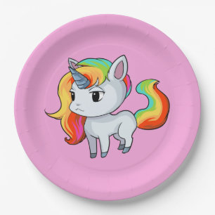 Unicorn Paper Plates
