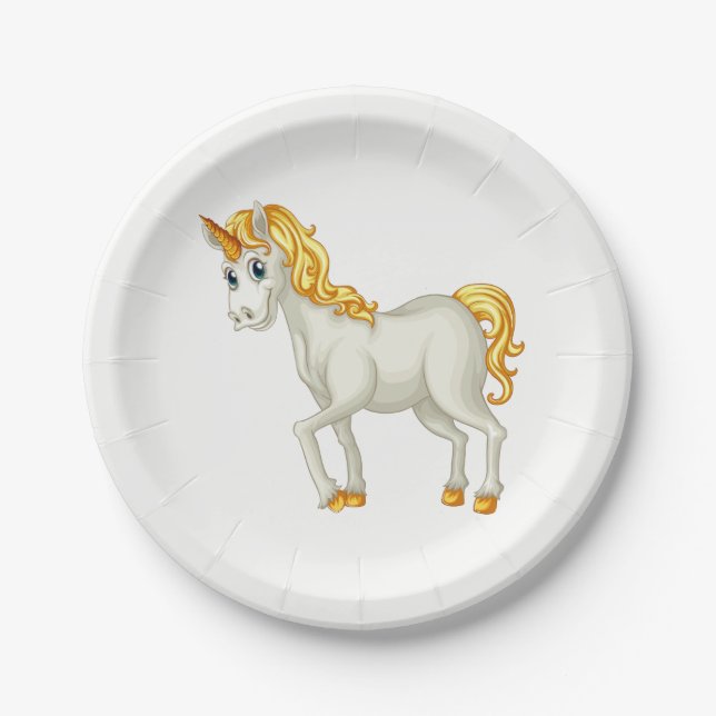 Unicorn paper plates (Front)