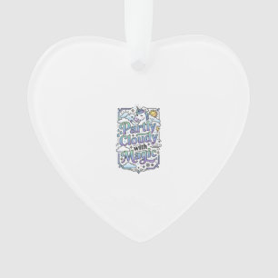Unicorn Partly Cloudy with Magic Commercial Vector Ornament