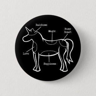 Unicorn Parts 2 Inch Round Button