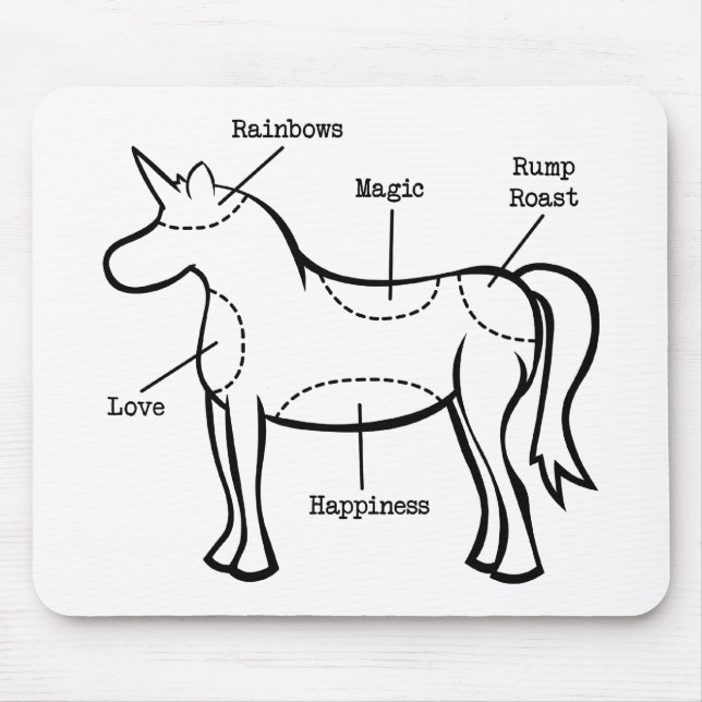 Unicorn Parts Mouse Pad (Front)