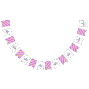 Unicorn Party Banner, Unicorn Birthday Bunting Flags