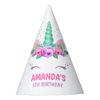 Unicorn Party Hat, Unicorn Birthday Party Party Hat