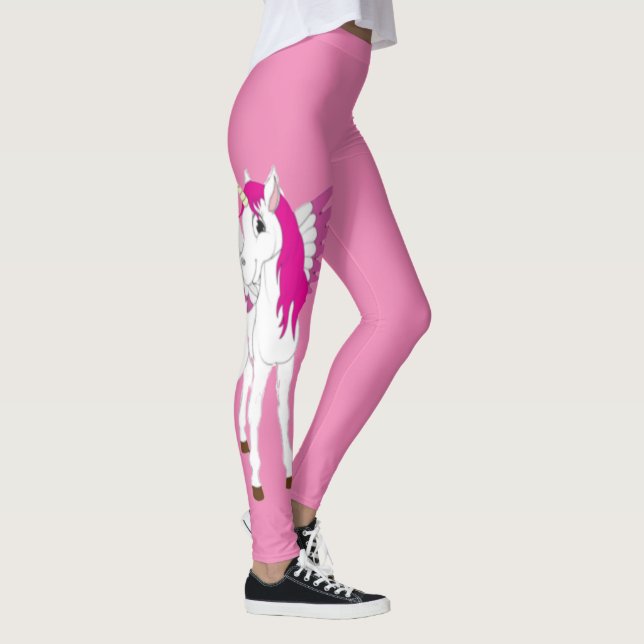 Unicorn Party Pink  Leggings (Right)