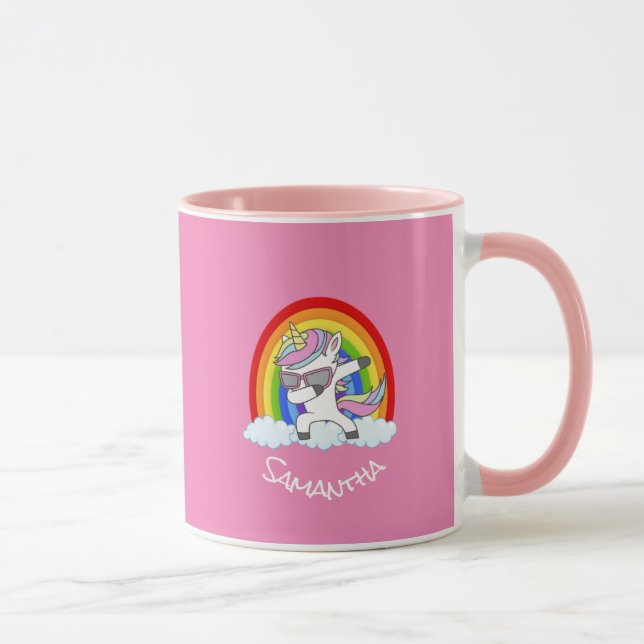  Unicorn Party Pink  Mug (Right)
