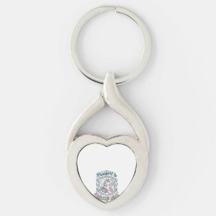 Unicorn Passport to Unicorn Land White Background Keychain