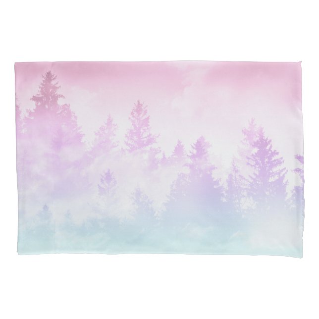 Unicorn Pastel Forest Dream #1 #decor #art Pillowcase (Front)
