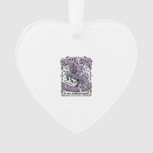 Unicorn Pastel Goth Unicorn Club Commercial Sticke Ornament