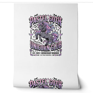 Unicorn Pastel Goth Unicorn Club Commercial Sticke Wallpaper
