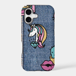 unicorn patches denim