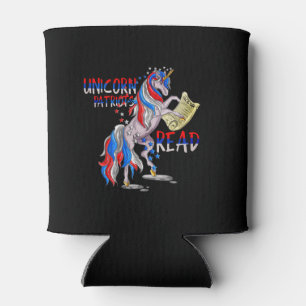 Unicorn Patriots Read Can Cooler
