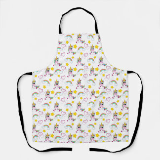 Unicorn pattern apron