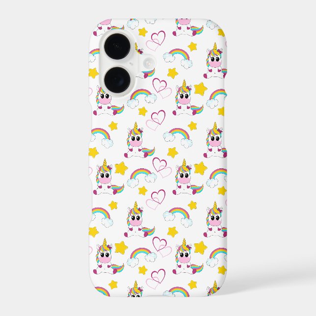 Unicorn pattern iPhone case (Back)