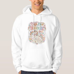 Unicorn Peace Love Unicorns Adorable Vector Design Hoodie
