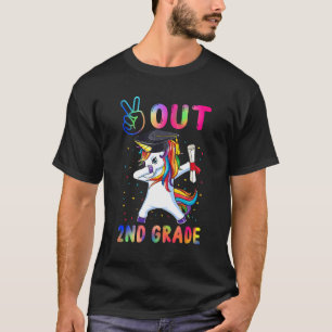 Unicorn Peace Out 2nd Grade Graduation Last Day Of T-Shirt