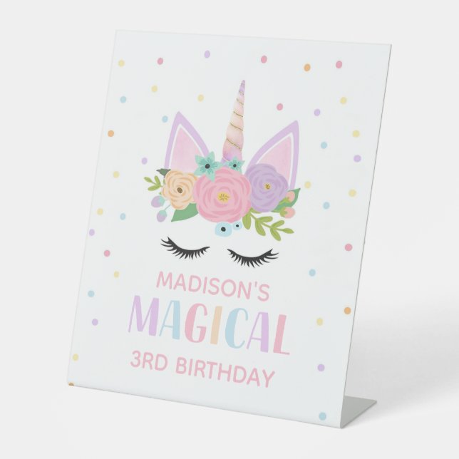 Unicorn Pedestal Sign (Front)