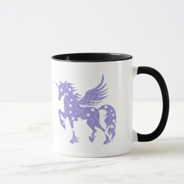Unicorn  pegasus - Choose background colour Mug (Right)