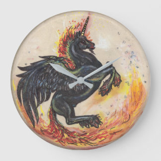 Unicorn Pegasus Horse Pony Equine Equestrian Horse Large Clock
