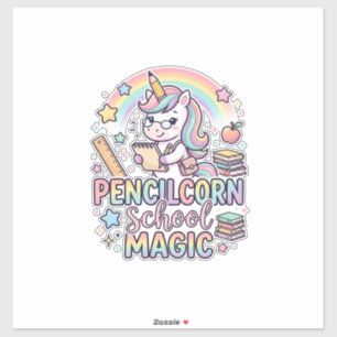 Unicorn Pencilcorn School Magic Adorable Sticker a
