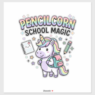 Unicorn Pencilcorn School Magic Charming Merch Des