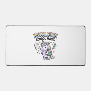 Unicorn Pencilcorn School Magic Charming Merch Des Desk Mat