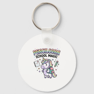 Unicorn Pencilcorn School Magic Charming Merch Des Keychain
