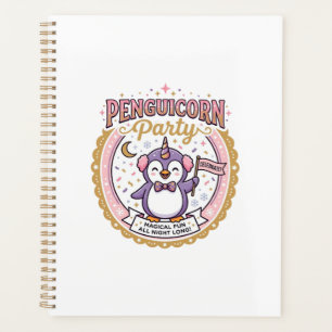 Unicorn Penguicorn Party POD Ready Zazzle Design_1 Planner