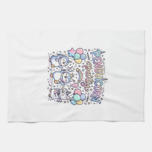 Unicorn Penguicorn Party Premium Vector Vector Des Kitchen Towel