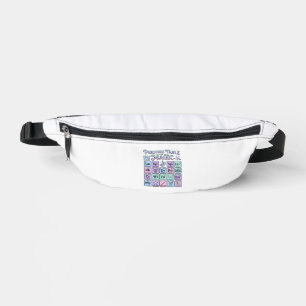 Unicorn Periodic Table of Magic Graphic Design Mer Fanny Pack