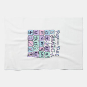 Unicorn Periodic Table of Magic Graphic Design Mer Kitchen Towel
