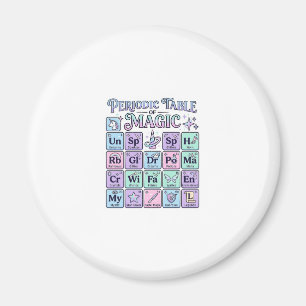 Unicorn Periodic Table of Magic Graphic Design Mer Magnet