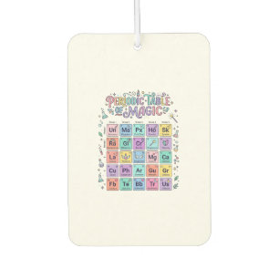 Unicorn Periodic Table of Magic Trendy Cute Gift D Air Freshener