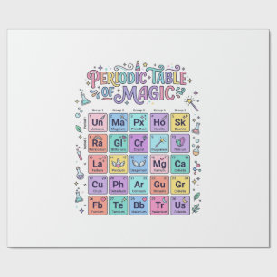 Unicorn Periodic Table of Magic Trendy Cute Gift D Wrapping Paper