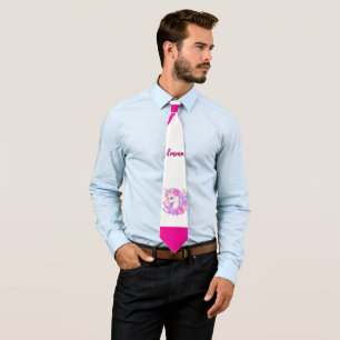 unicorn & personalize your name Crew Socks Tie