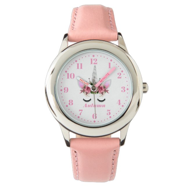 Unicorn Personalized Custom Kid's Watch (Front)