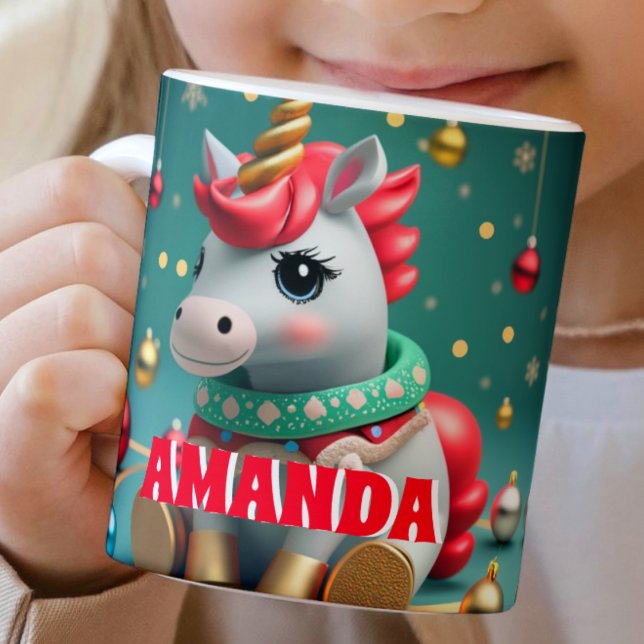 Unicorn Personalized Kids Hot Chocolate Mug (Creator Uploaded)