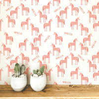 Unicorn Personalized Name Pink