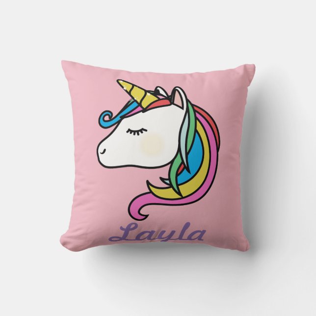 unicorn personalized pillow (Front)
