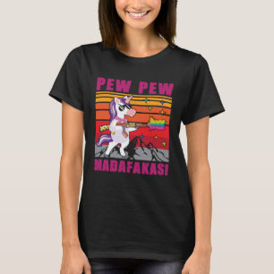 Unicorn Pew Pew Madafakas Vintage Unicorn T-Shirt