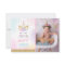 Unicorn Photo Thank You Card Pink Gold Unicorn