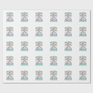 Unicorn Pilates and Pixie Dust Bold Typography T-S Wrapping Paper