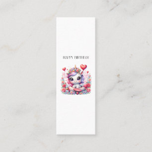 Unicorn Pilot Birthday Calling Card