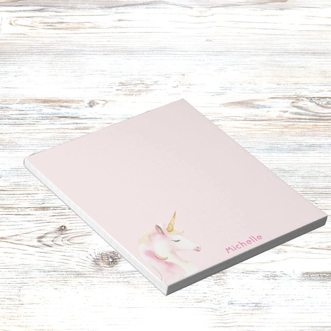 Unicorn pink name girl notepad (Creator Uploaded)