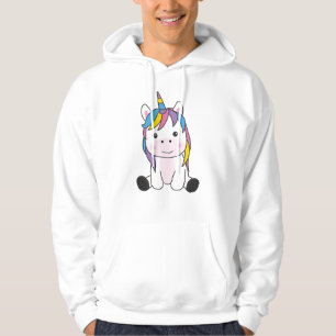 Unicorn Pink Unicorns Kawaii Animals For Kids Hoodie
