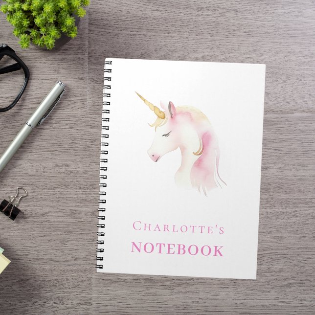 Unicorn pink white girl notebook (Creator Uploaded)