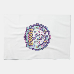 Unicorn Pixel Unicorn Power POD Ready Apparel Grap Kitchen Towel