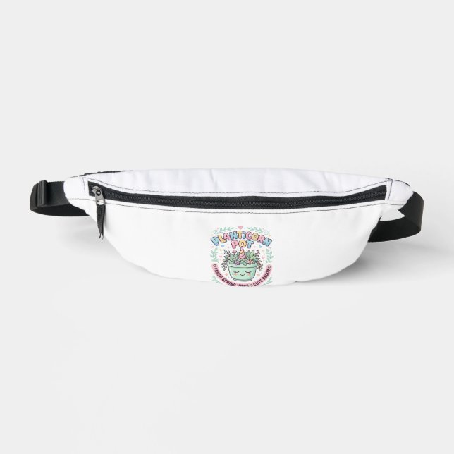 Unicorn Planticorn Pot Graphic Design Graphic Tee  Fanny Pack (Front)