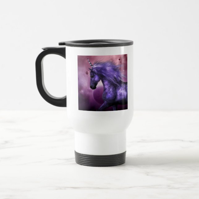 Unicorn Plastic Travel Mug (Left)